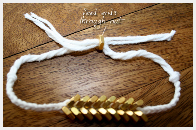 DIY Bracelet: Glammed Up Hex Nut Bracelet - YesMissy