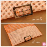 DIY Plastic Canvas Clutch Attaching Buckle