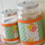 Mod Podge Kitchen Canisters DIY