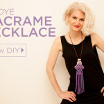 DIY Dip Dye Macrame Necklace Tutorial