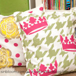 DIY Stenciled Pillows Tutorial for i Love To Create