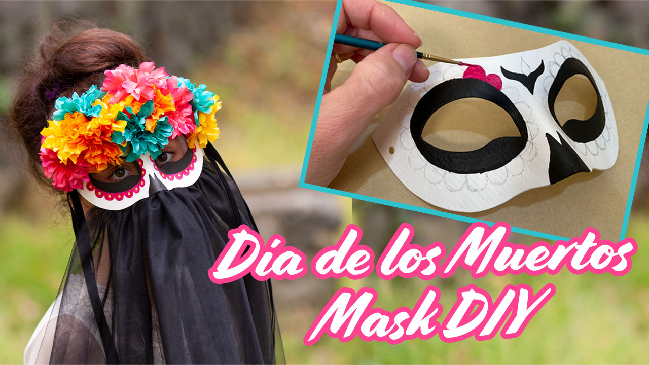 Dia de los Muertos Mask tutorial by Trinkets in Bloom